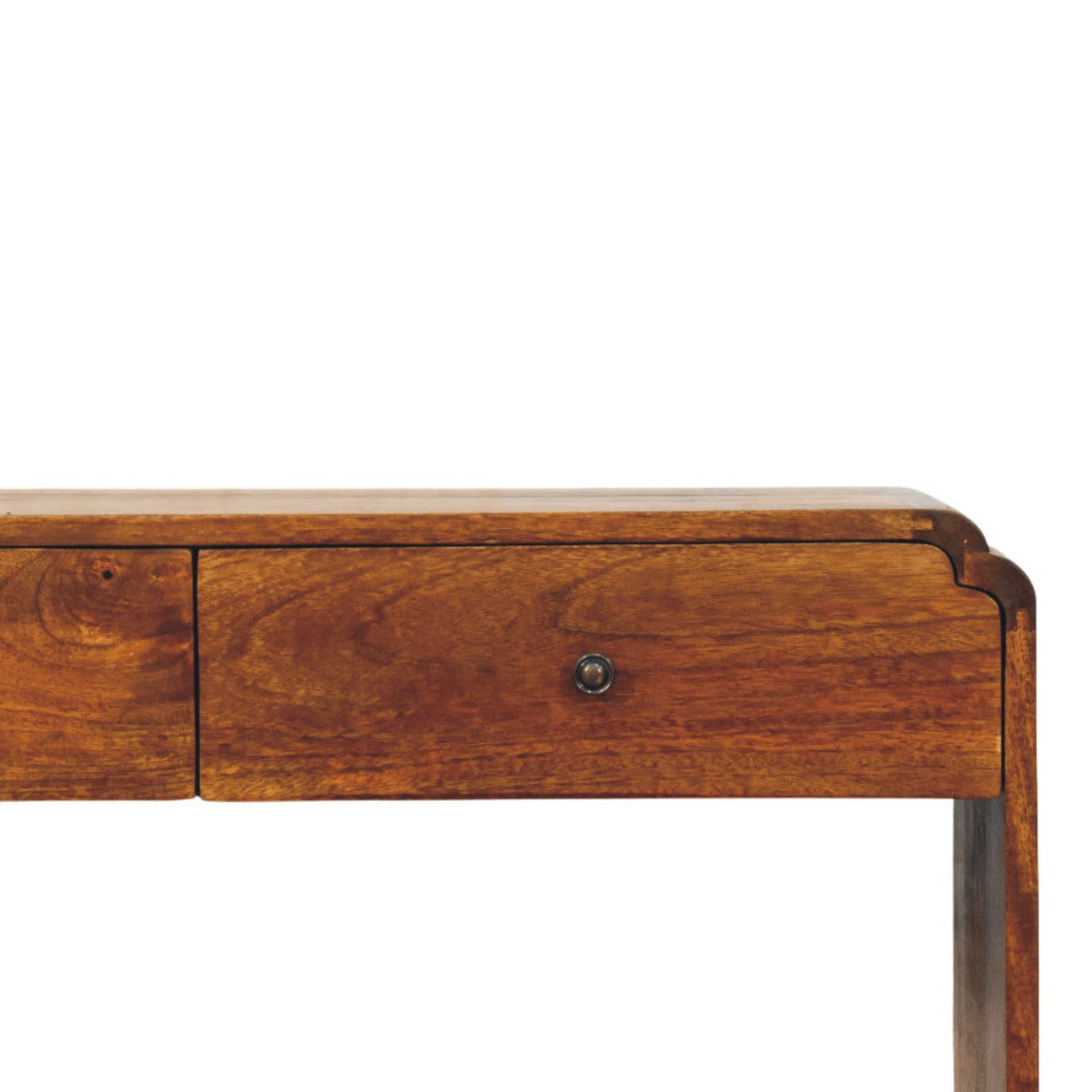 Ellington Console Table, 2 Drawers, 2 Open Shelf, Brown