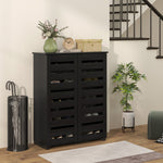HOMCOM Shoe Storage Cabinet With Slatted Doors For 15 Pairs Of Shoes