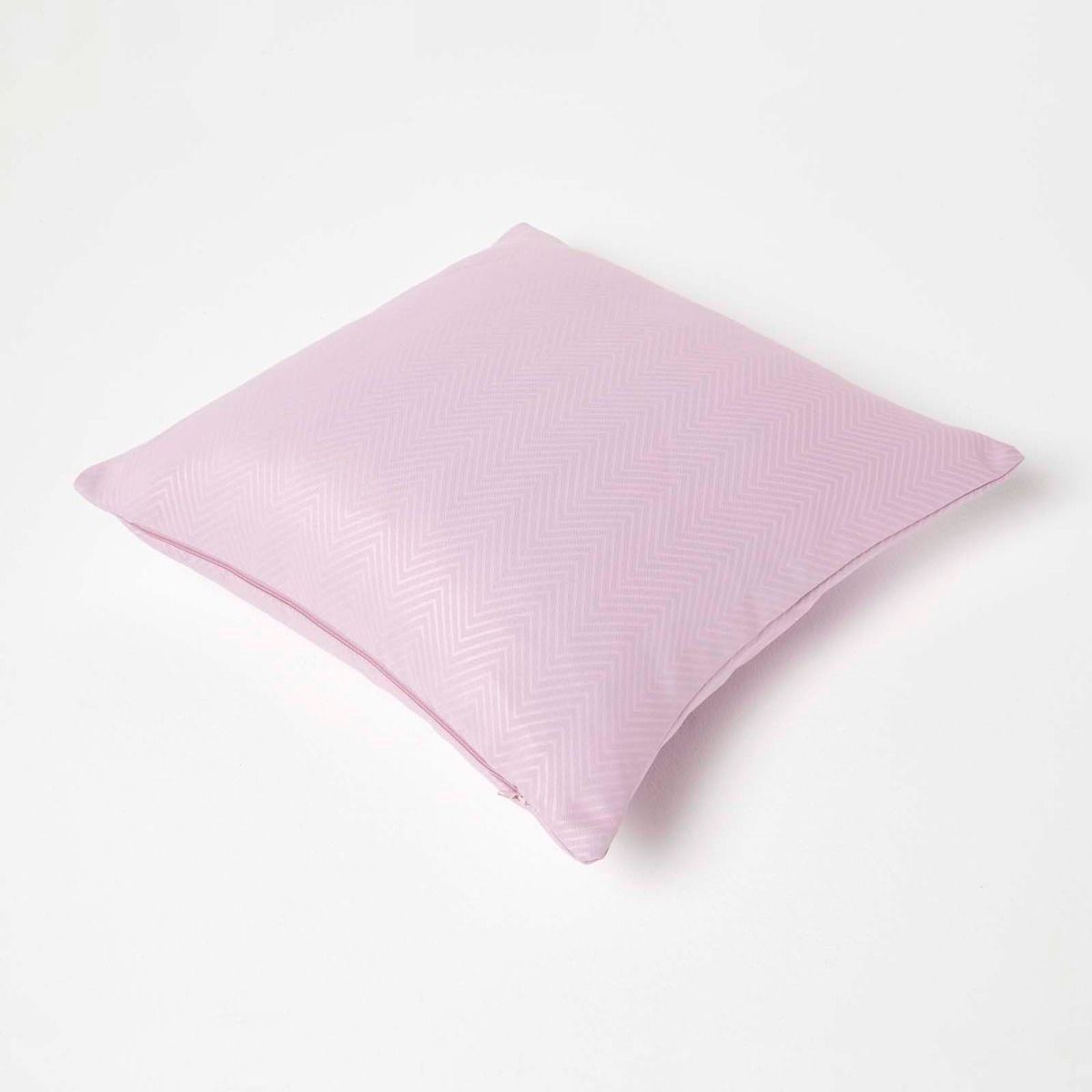 Herringbone Chevron Cushion Cover | 45cm x 45cm | Pastel Pink