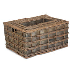 Wicker Unlined Grey Scandi Storage Basket | Set-of-4