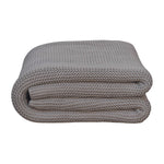 Double Knitted Throw | Grey