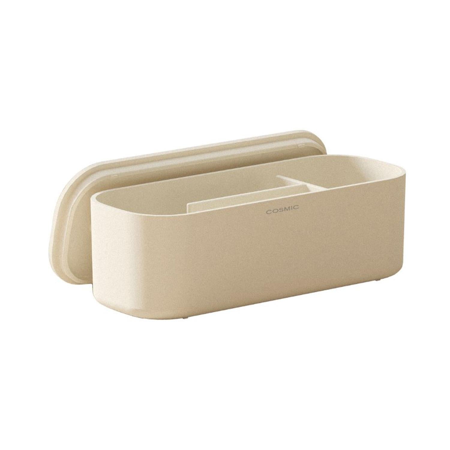 Bathroom Organiser Storage Box Freestanding Alife Collection | Pearl White