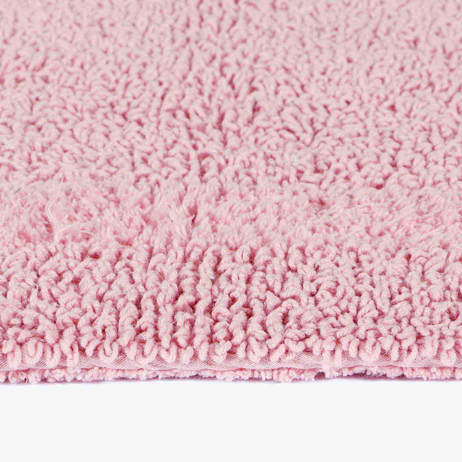 Luxury Reversible Cotton Bath Mat | 50 x 80cm | Blush Pink