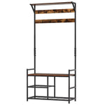 Coat Rack Stand Shoe Storage Bench For Bedroom Entryway