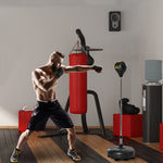 Punching Bag Set With Stand And 4-level Adjustable Height | Black