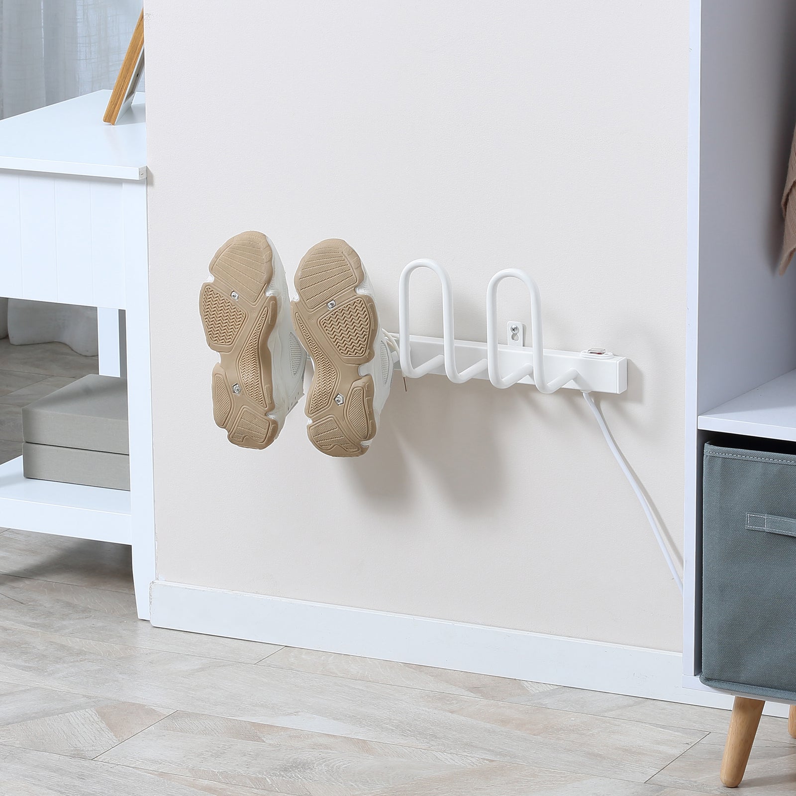 Wall Mounted Electric Shoe Dryer Warmers For Boots 2 Pairs