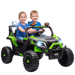 24v 2 Seater Ride On Truck Car For Big Kids With Remote | Green