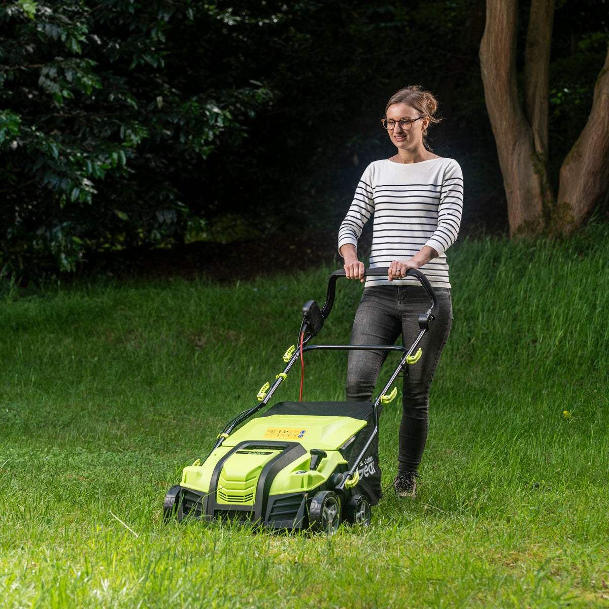 2000w 2-in-1 Lawn Rake & Scarifier