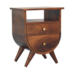 Solid Wood Split Chestnut Bedside
