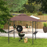 Outsunny Party Bbq Tent Outdoor Camping Patio Canopy Awing Waterproof