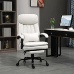 Microfibre Massage Chair Lumbar White | Cream