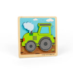 5pc Chunky Wooden Tractor Puzzle