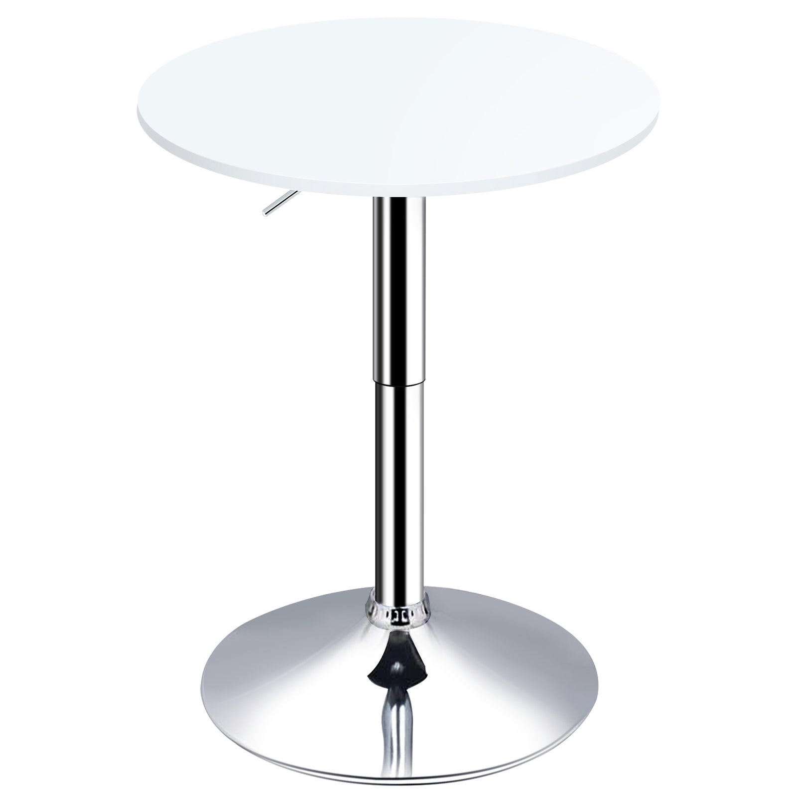 Adjustable Round Bar Table, Swivel Top, 60cm