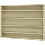 5-tier Wall Display Shelf Unit Cabinet W/ Shelves | Yellow