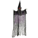 Voice Activated Halloween Animatronics Hanging Witch | Purple