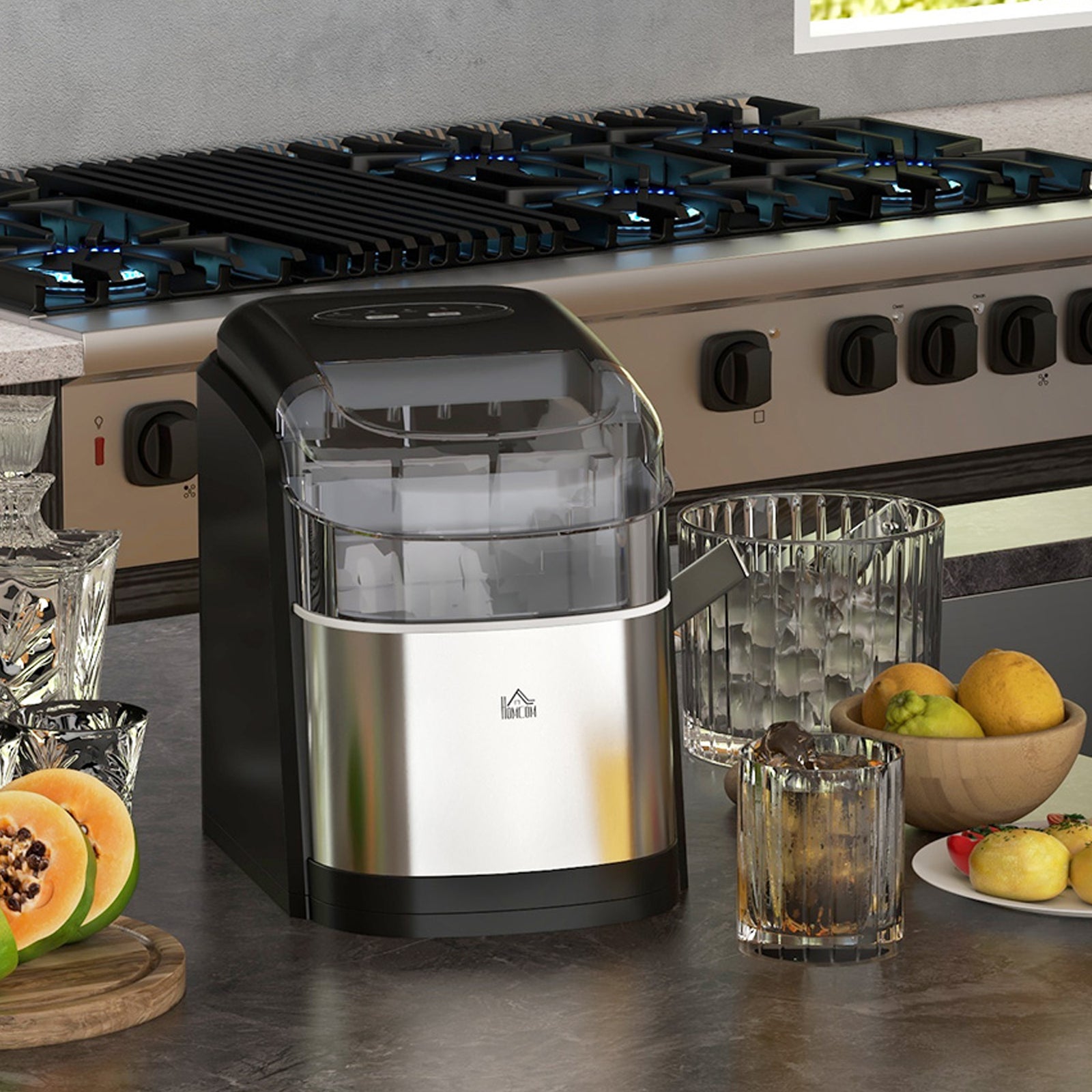 Portable Ice Cube Maker With 2 Cube Sizes
