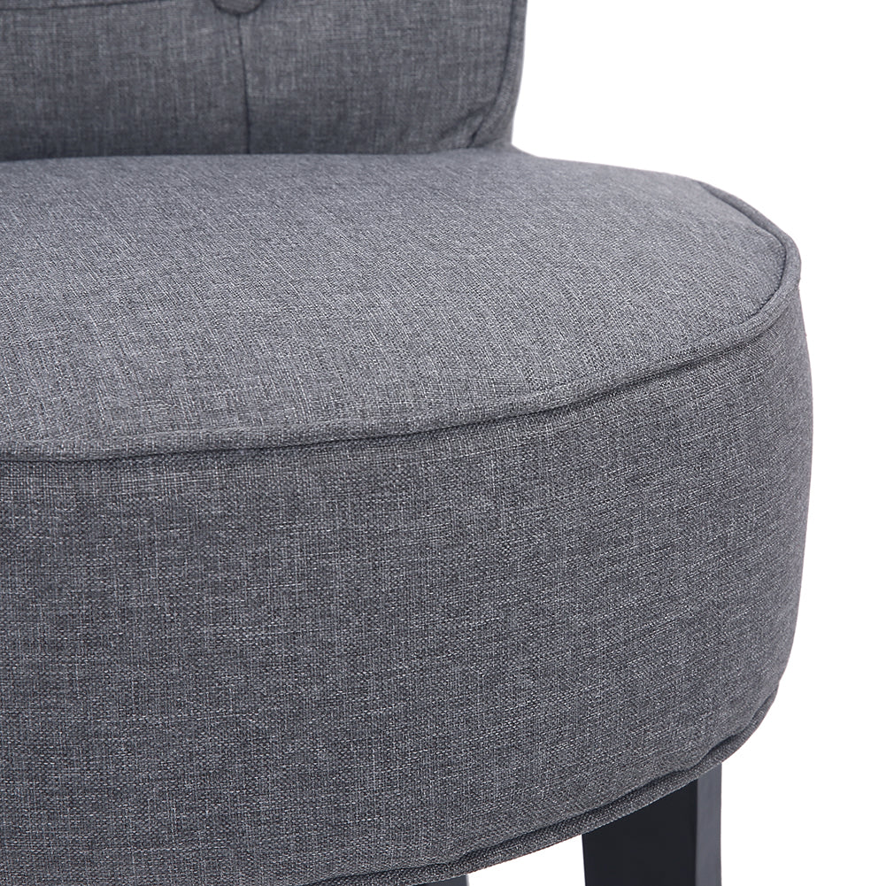 Classic Fabric  Chair Wing Back Chair Sofa Vanity Bedroom Dressing Chair