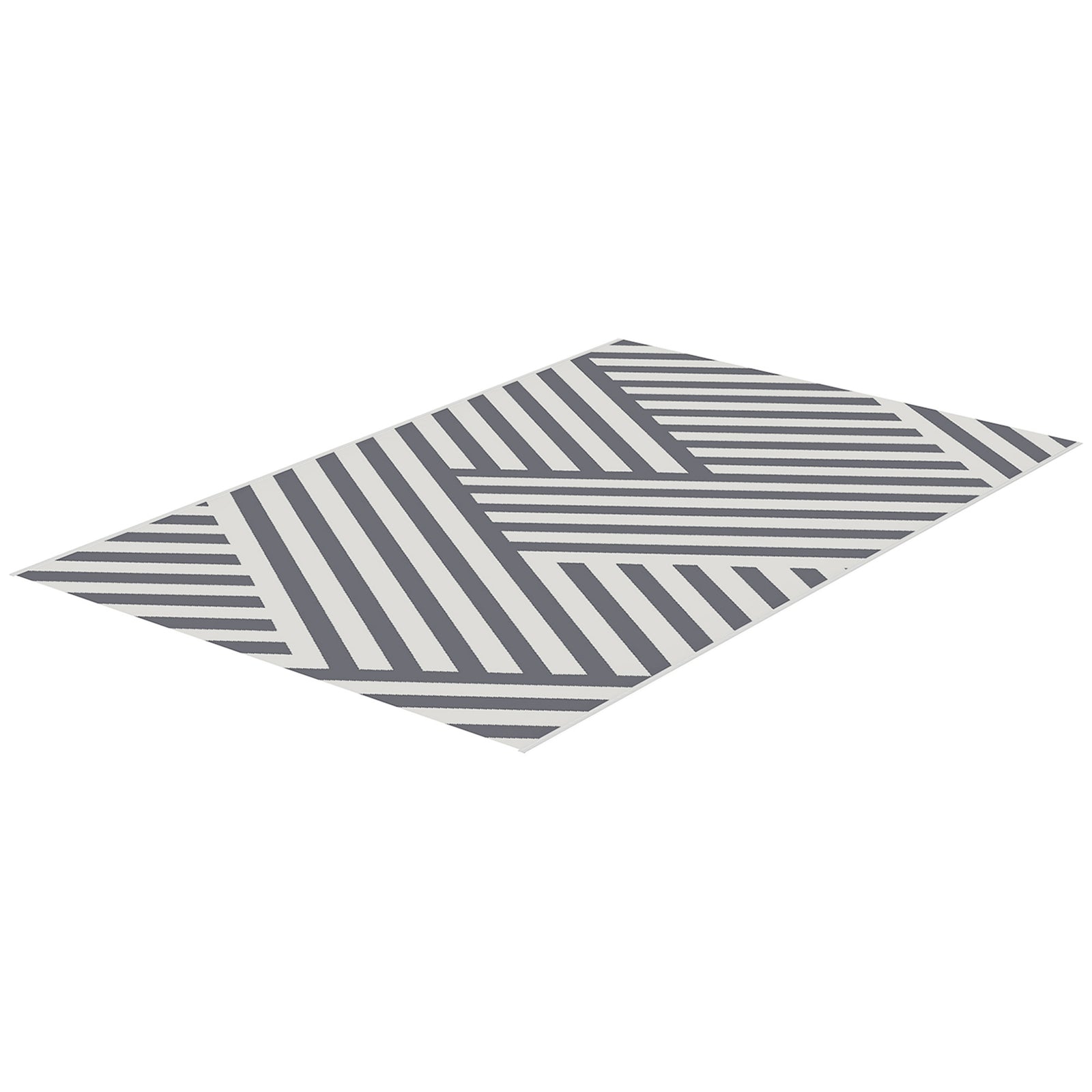 Reversible Rug W/ Carry Bag 182x274cm Grey