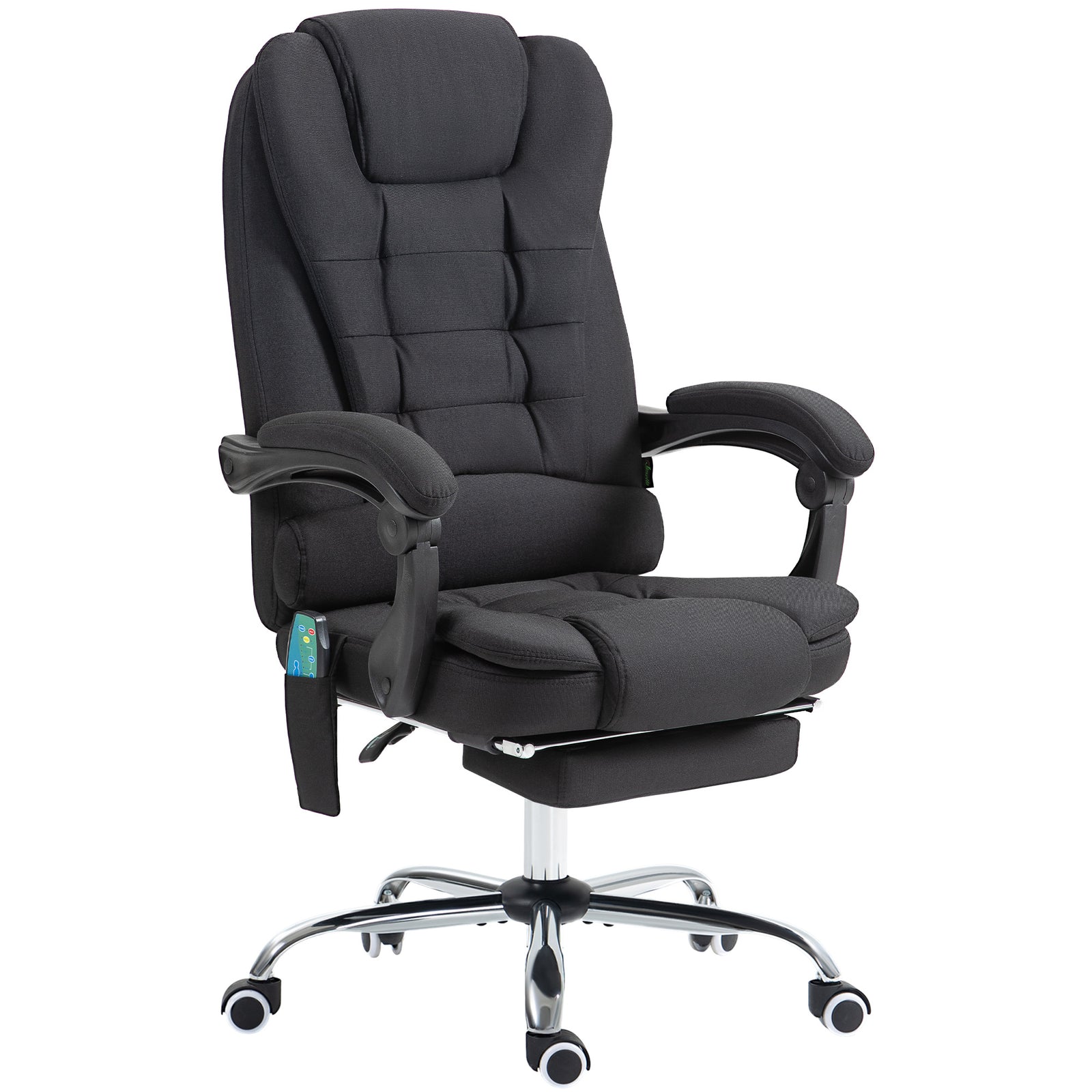Vintage Heated Massage Office Chair | Black