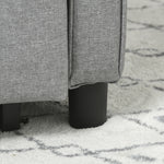 Pull Out Chair Bed Sleeper Chair With Pillow Side Pockets | One Size | Charcoal Gray