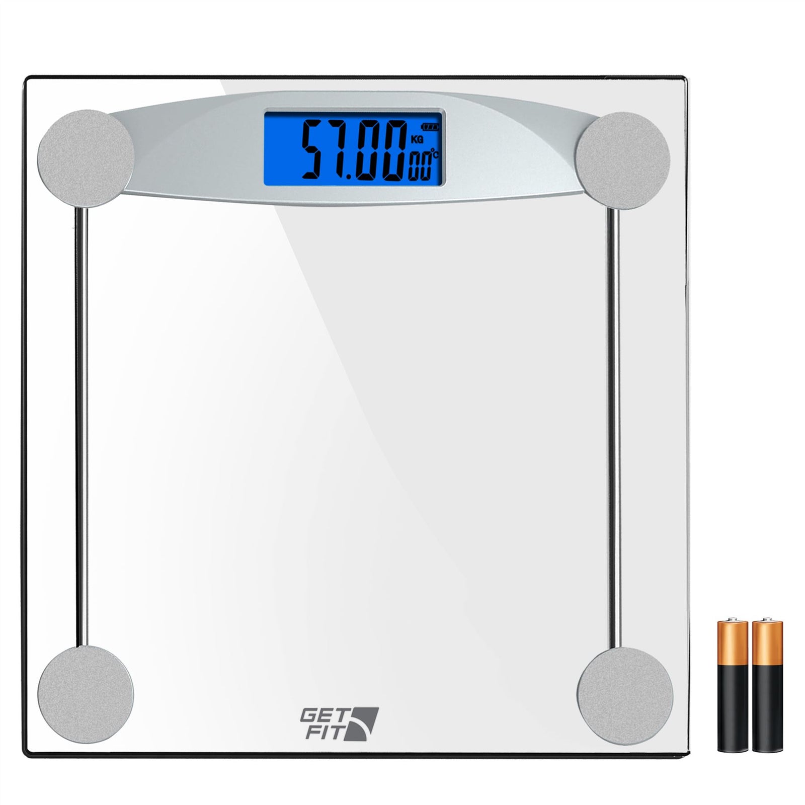 Digital Weighing Bathroom Scale Lcd Display, Automatic On/off | Transparent