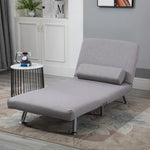 Single Folding 5 Position Convertible Sleeper Chair Sofa Bed | One Size