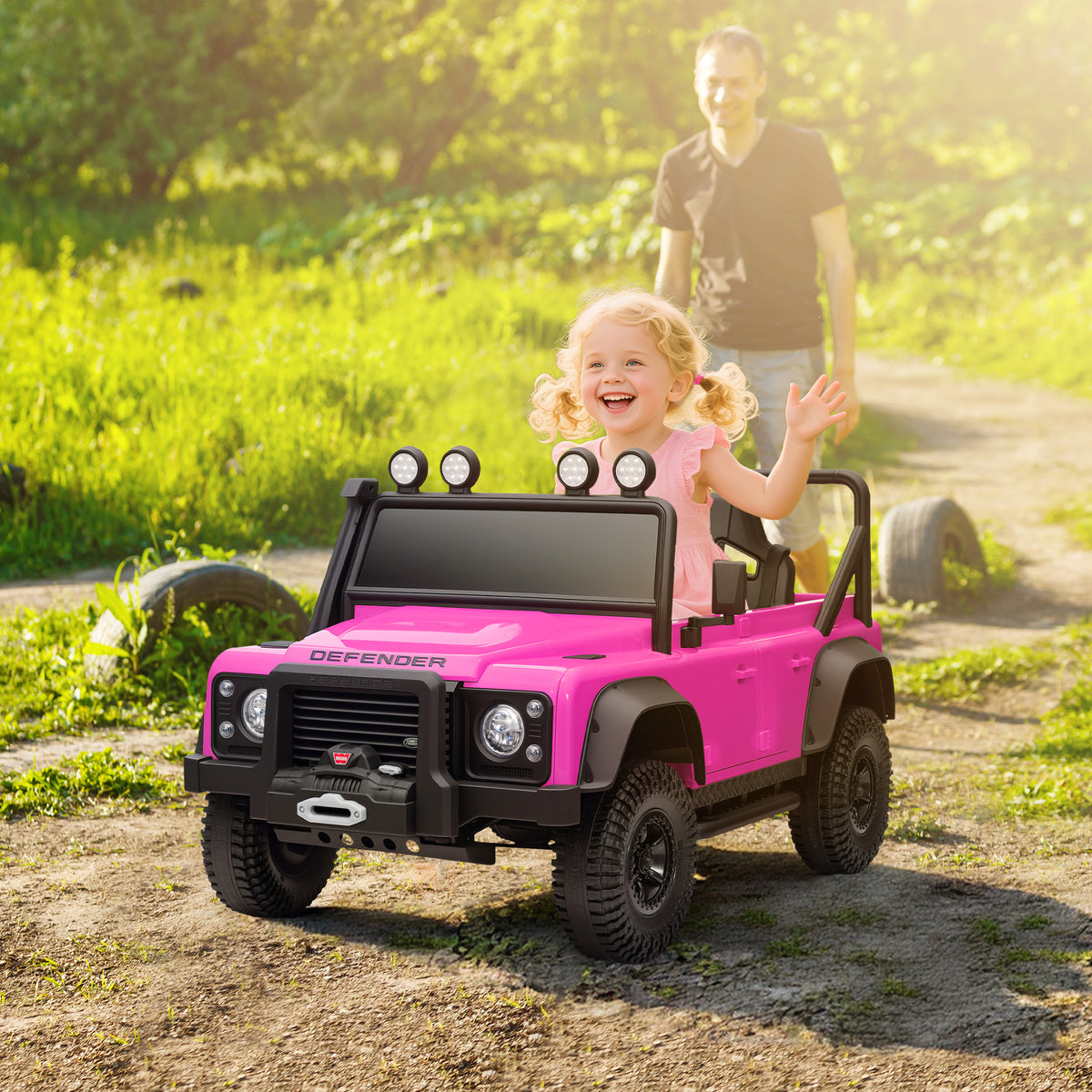 Kids Ride On Car, 12v Battery-powered Electric Car W/ Remote | Pink