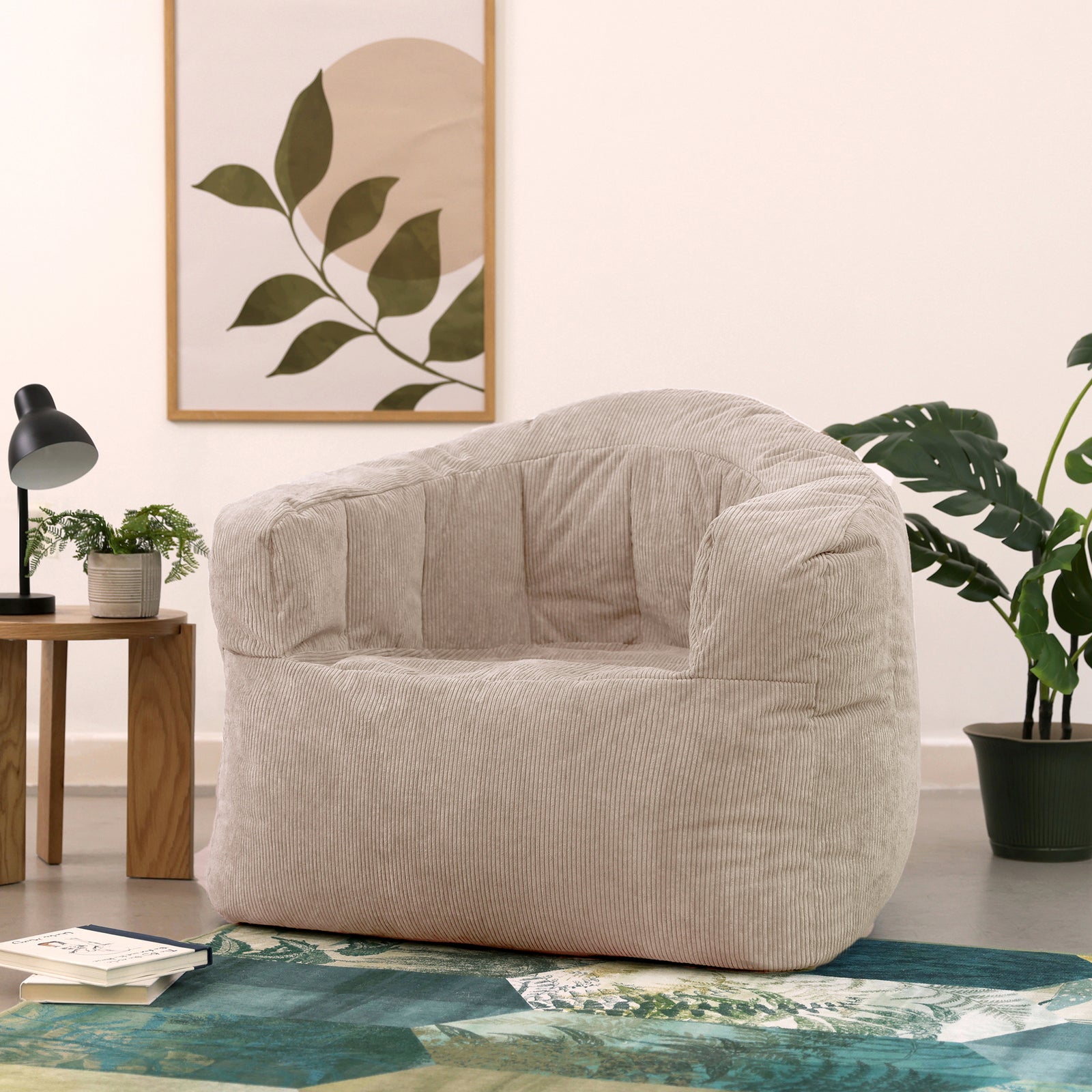 Norbu Borg Xl Bean Bag Sofa | Beige