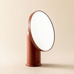 Vanity Mirror, Magnifying Mirror 5x, Countertop, Brown, Geyser Collection