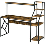 Computer Desk With Shelves, Small Space