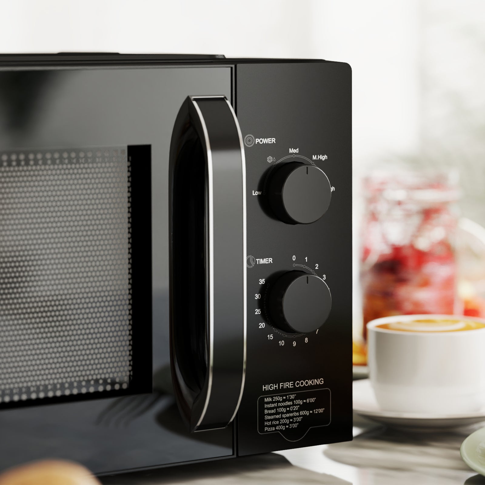 23l Solo Manual Microwave Oven With 5 Levels, Timer