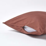 Continental Egyptian Cotton Pillowcase 200 Tc | 40cm x 40cm | Chocolate