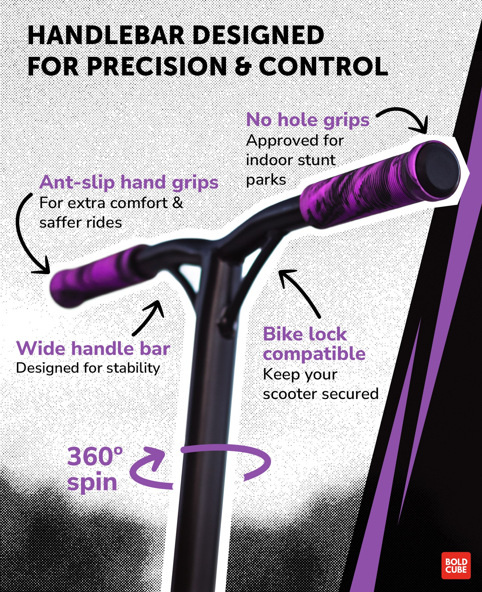 Deluxe Stunt Scooter | Purple