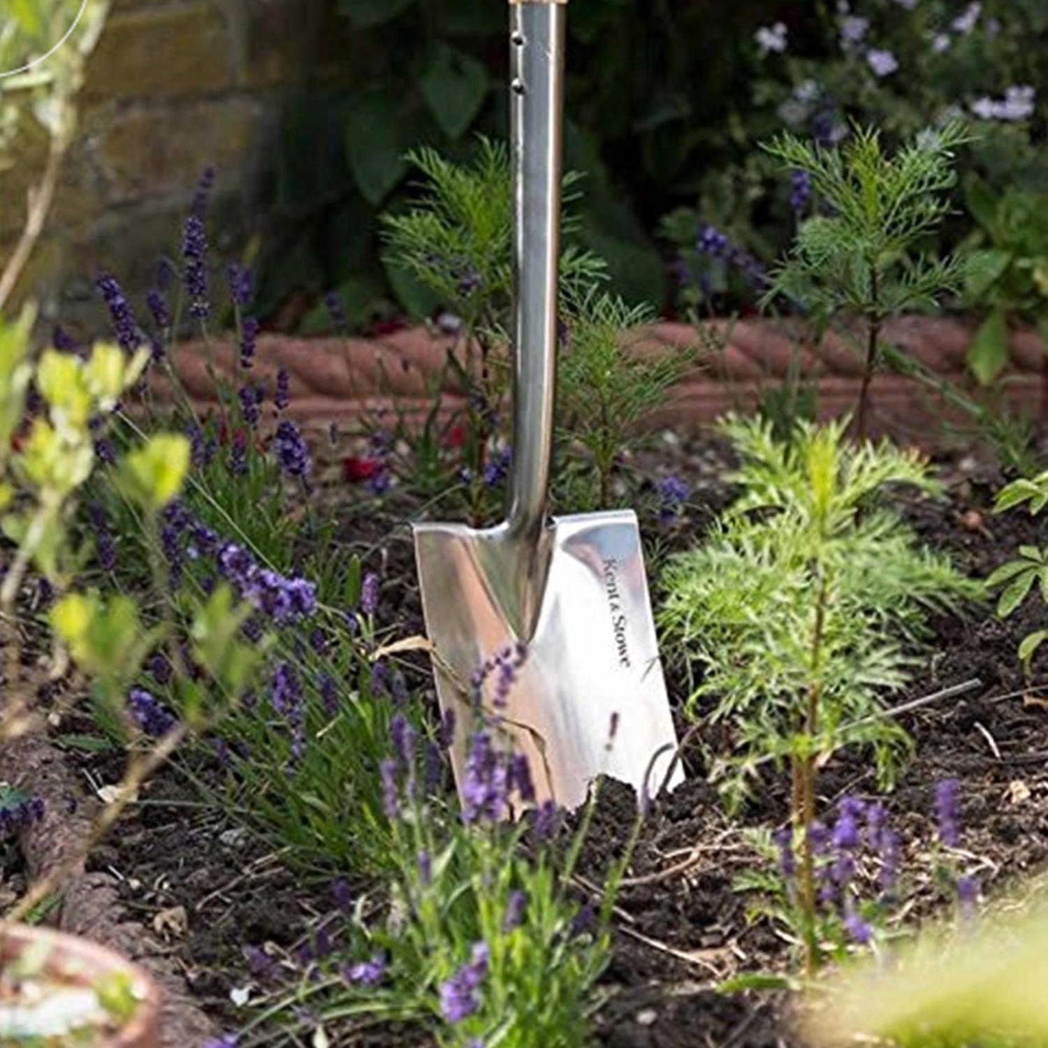 Stainless Steel Border Spade Rust Resistant Fsc For Gardening | Silver