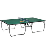 9ft Table Tennis Table W/ 8 Wheels | Green