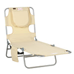 Chaise Lounge W/ Face Cavity & Arm Slots | Beige