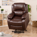 Northfield Dual Motor Massage Heat Riser Recliner Chair | Brown
