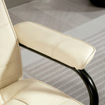Massage Recliner Chair, Vibration | Cream