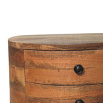 Solid Wood Odyssey Oak-ish Tripod Bedside