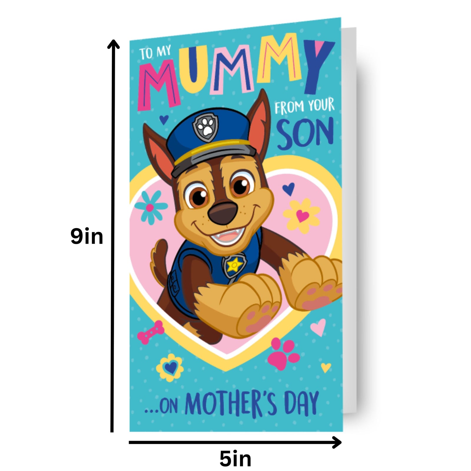 Paw Patrol Mother's Day Card 'from Your Son' Official Product