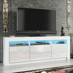 Shine Tv Unit 160cm With Led Lights | White