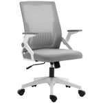 Mesh Office Chair Flip-up Arm Grey