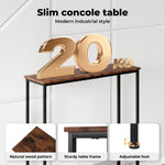 Levede Narrow Console Table Slim Entryway Hallway Sofa Table Display Shelf Industrial