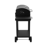 Charcoal BBQ Grill with Lid, Carbon Steel Barbecue