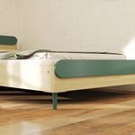 Aiyaplay Toddler Bed, Kids Bed W/ Safety Rail, 195 X 103 X 60.5cm, Green
