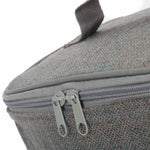 H166 Polyester Grey Tweed Chiller Bag