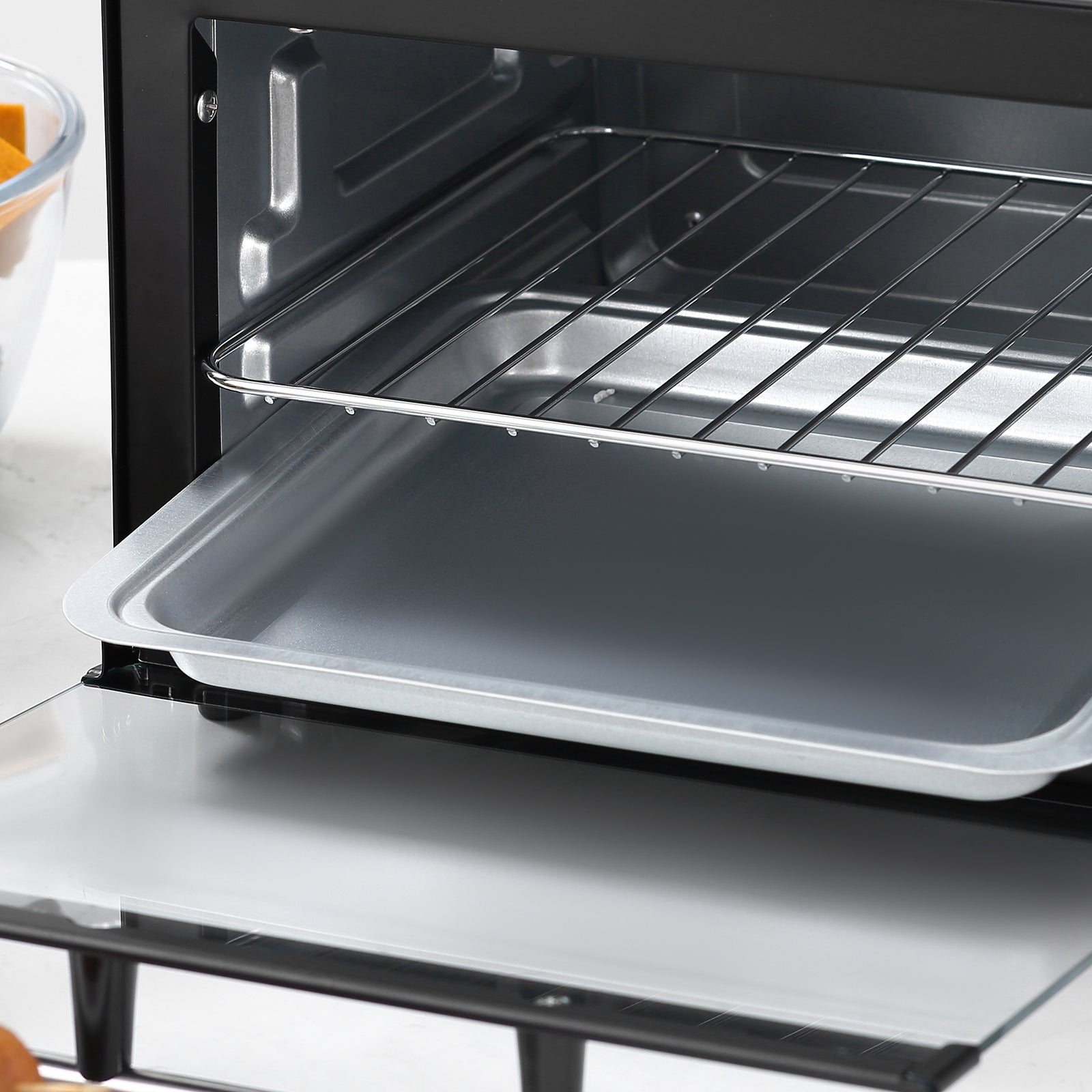 Mini Oven 9l Countertop Electric Grill With Temp Timer | One Size | Black
