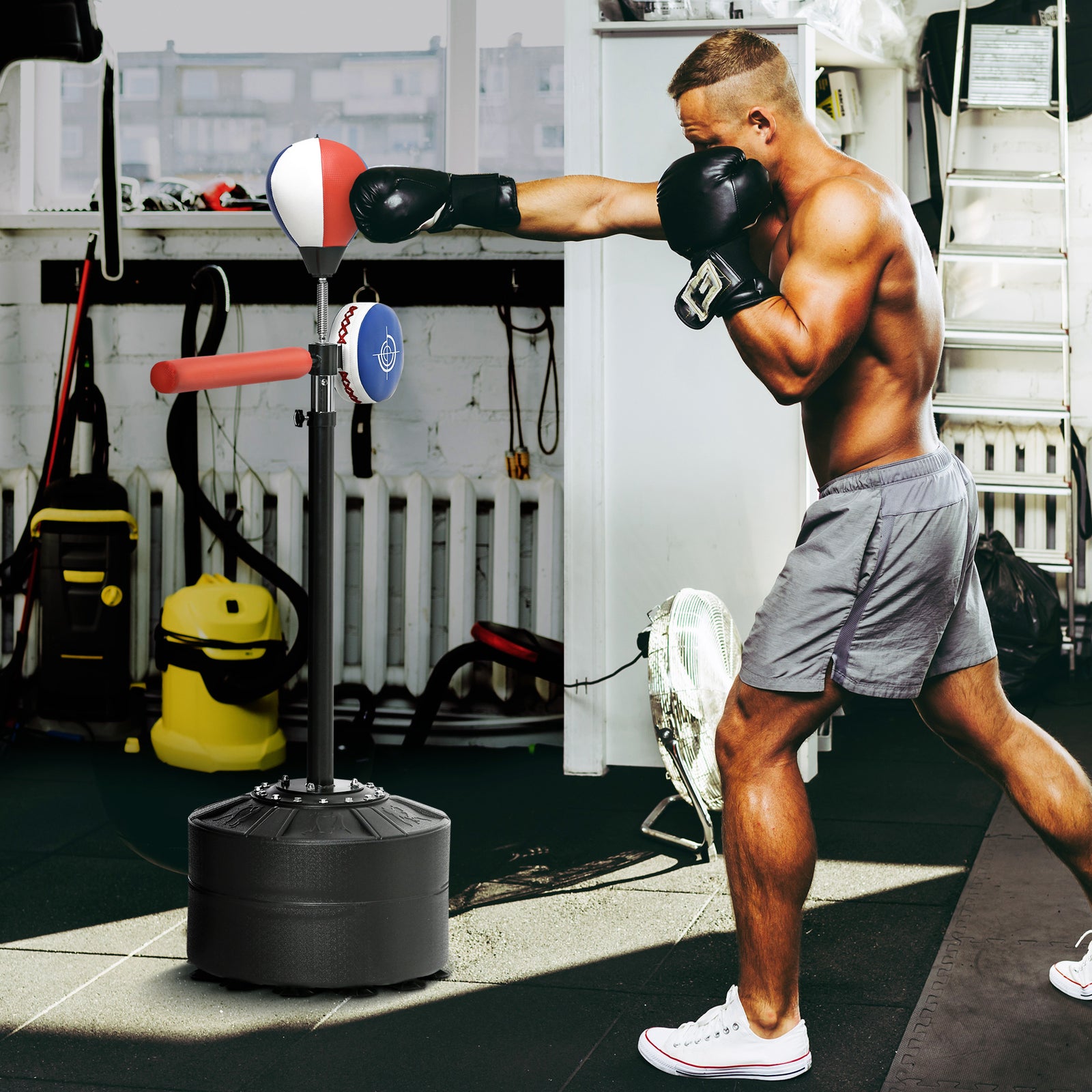 Free Standing Speed Bag, Adjustable Height, Suction Base