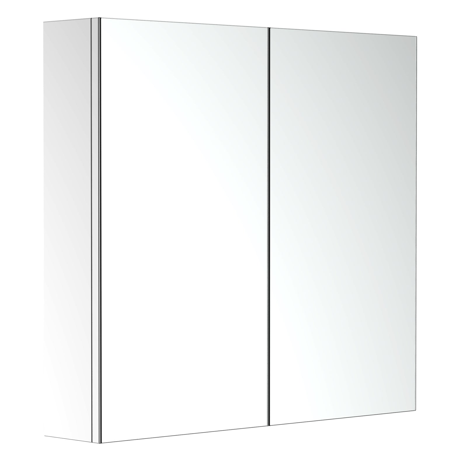 Bathroom Cabinet Double Door Wall Mounted Mirror