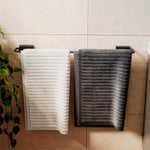 Towel Rail, 60cm, Screw-in Or Self-adhesive, Matt Black, Next Collection